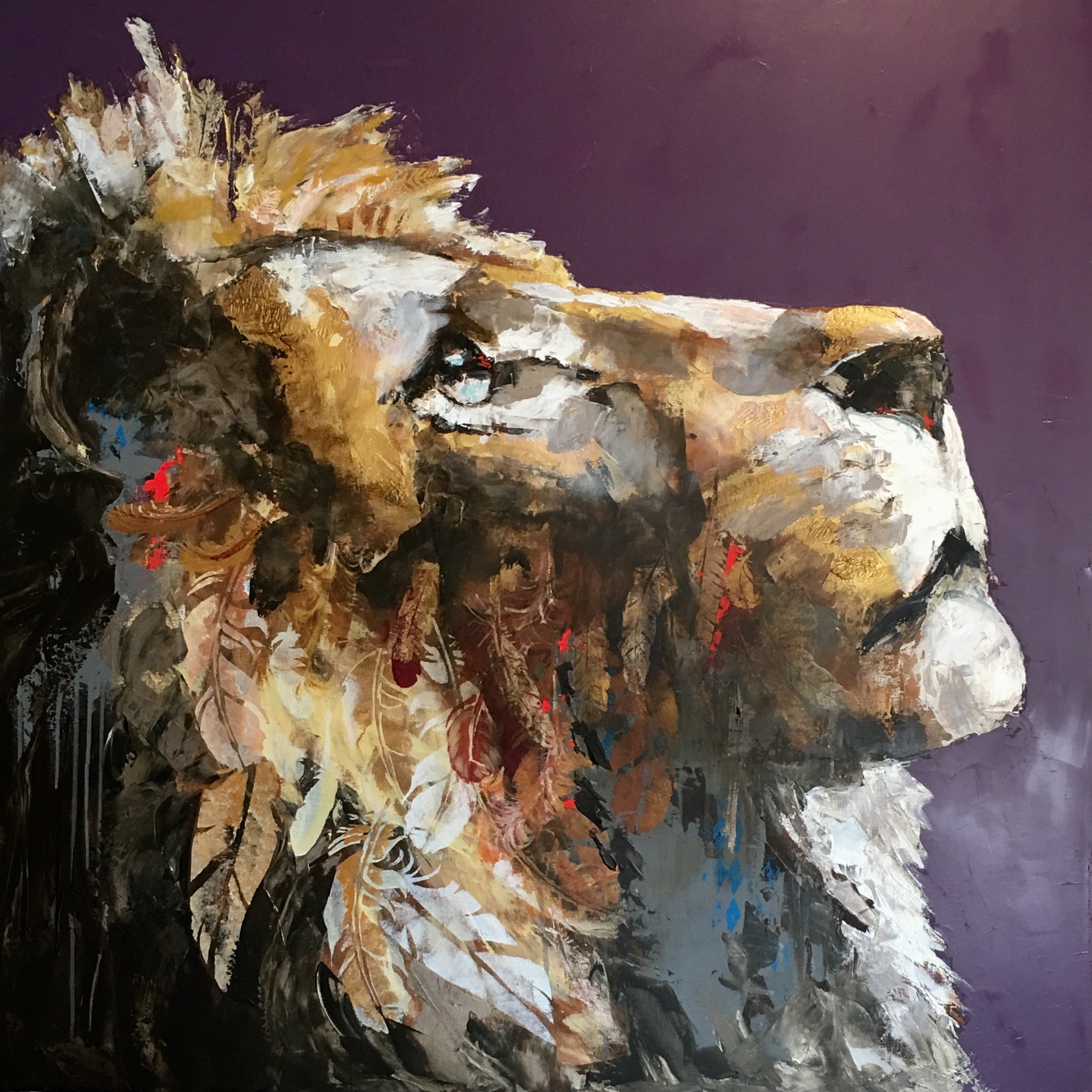 Bestiary 120x120cm