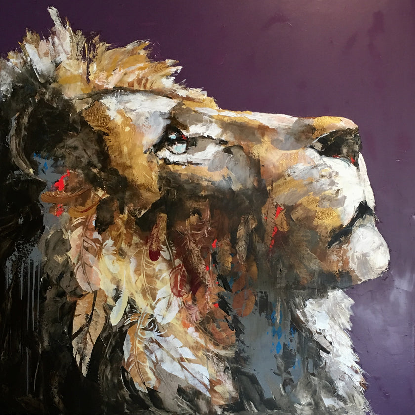 Bestiary 120x120cm